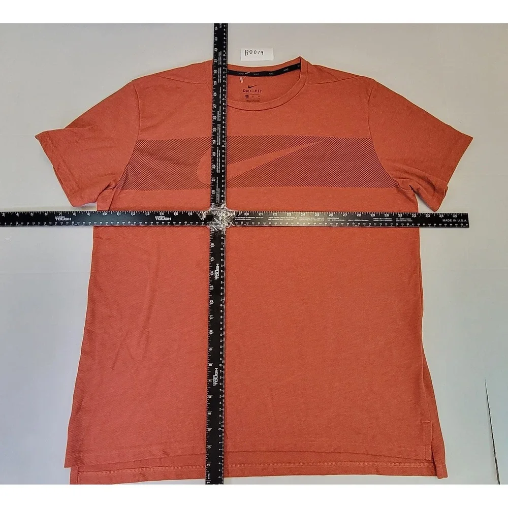 Nike Dri-FIT T-Shirt Men's‎ Activewear Athletic Training Running Top Orange XL